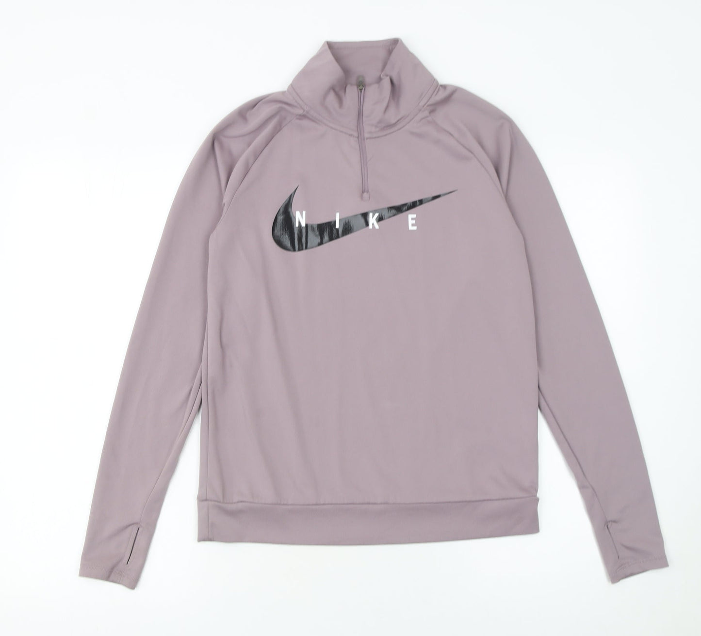 Nike Women's Mauve 1/4 Zip Dri-FIT Running Sweatshirt XS