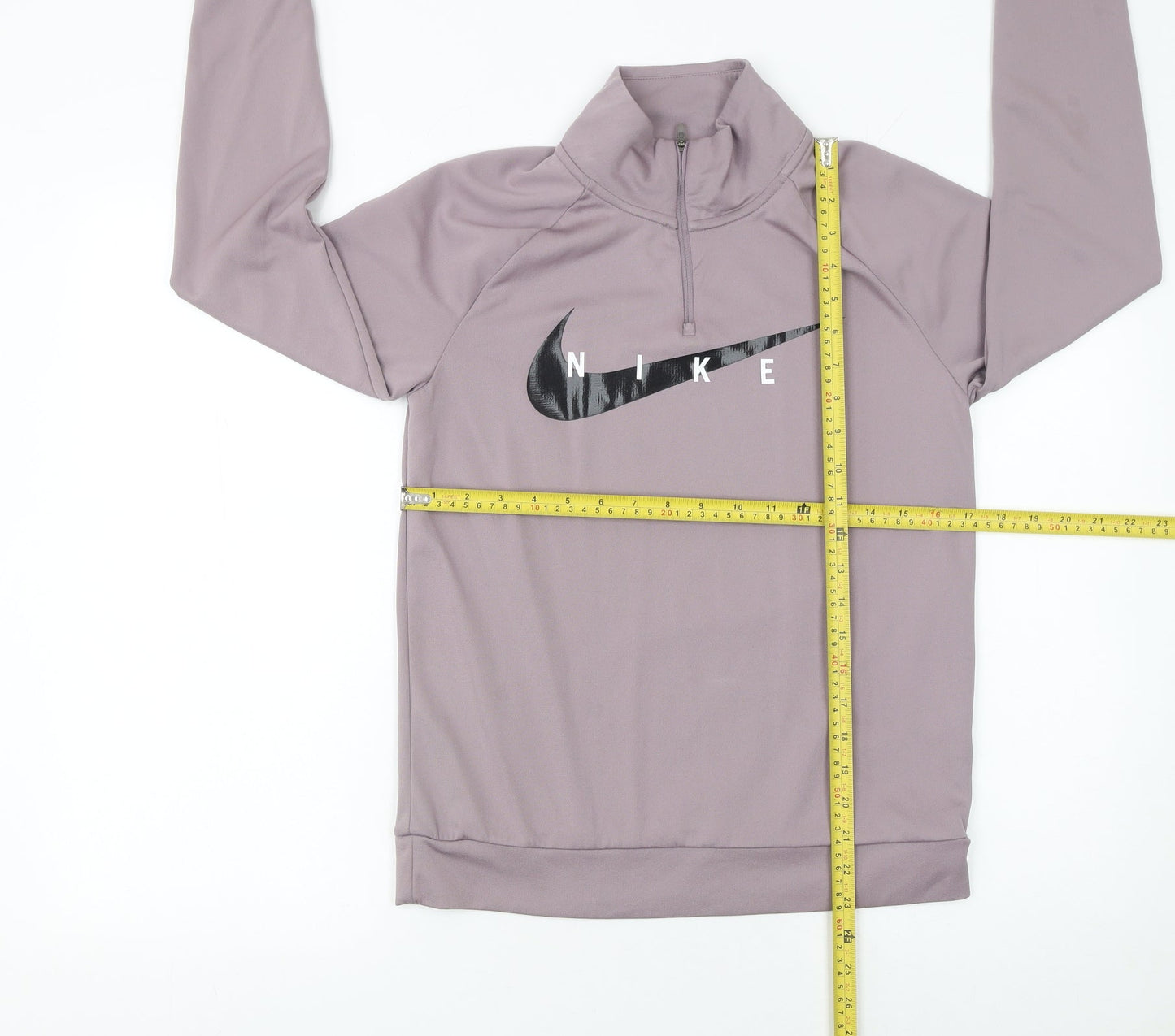 Nike Women's Mauve 1/4 Zip Dri-FIT Running Sweatshirt XS