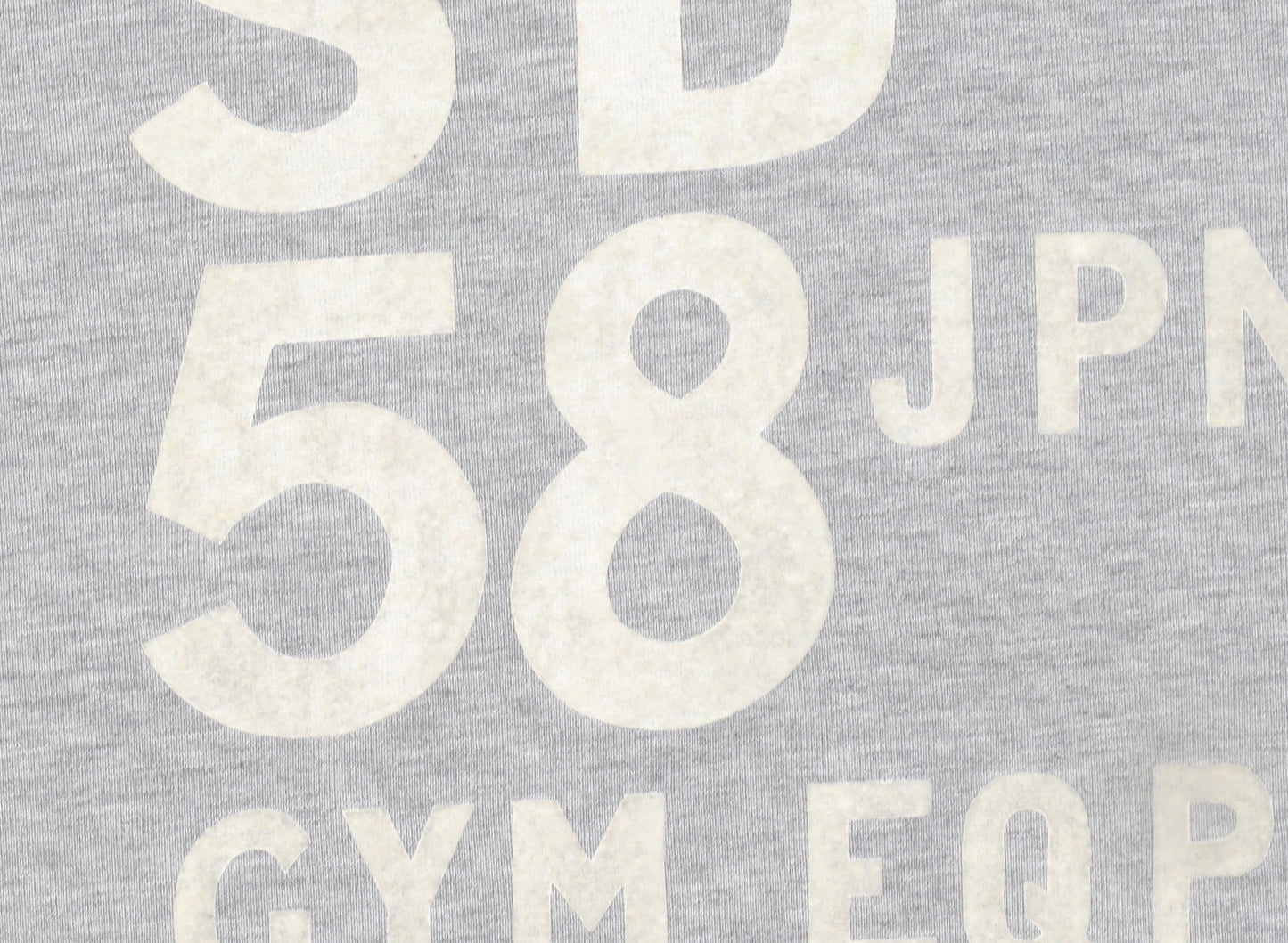 Superdry Men's Grey Pullover Hoodie Large Gym Graphic Print