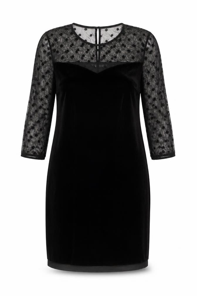 Marks and Spencer Women’s Black Velvet Sheath Dress Size 8 Party