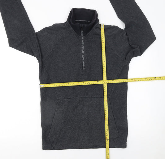 Under Armour Men's Grey 1/4 Zip Fleece Sweatshirt Size S
