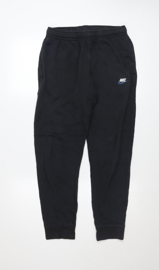 Nike Men's Black Jogger Fleece Trousers Size M Regular Fit