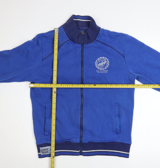 Diesel Jeans Men's Blue Medium Track Jacket Full Zip Casual Sportswear