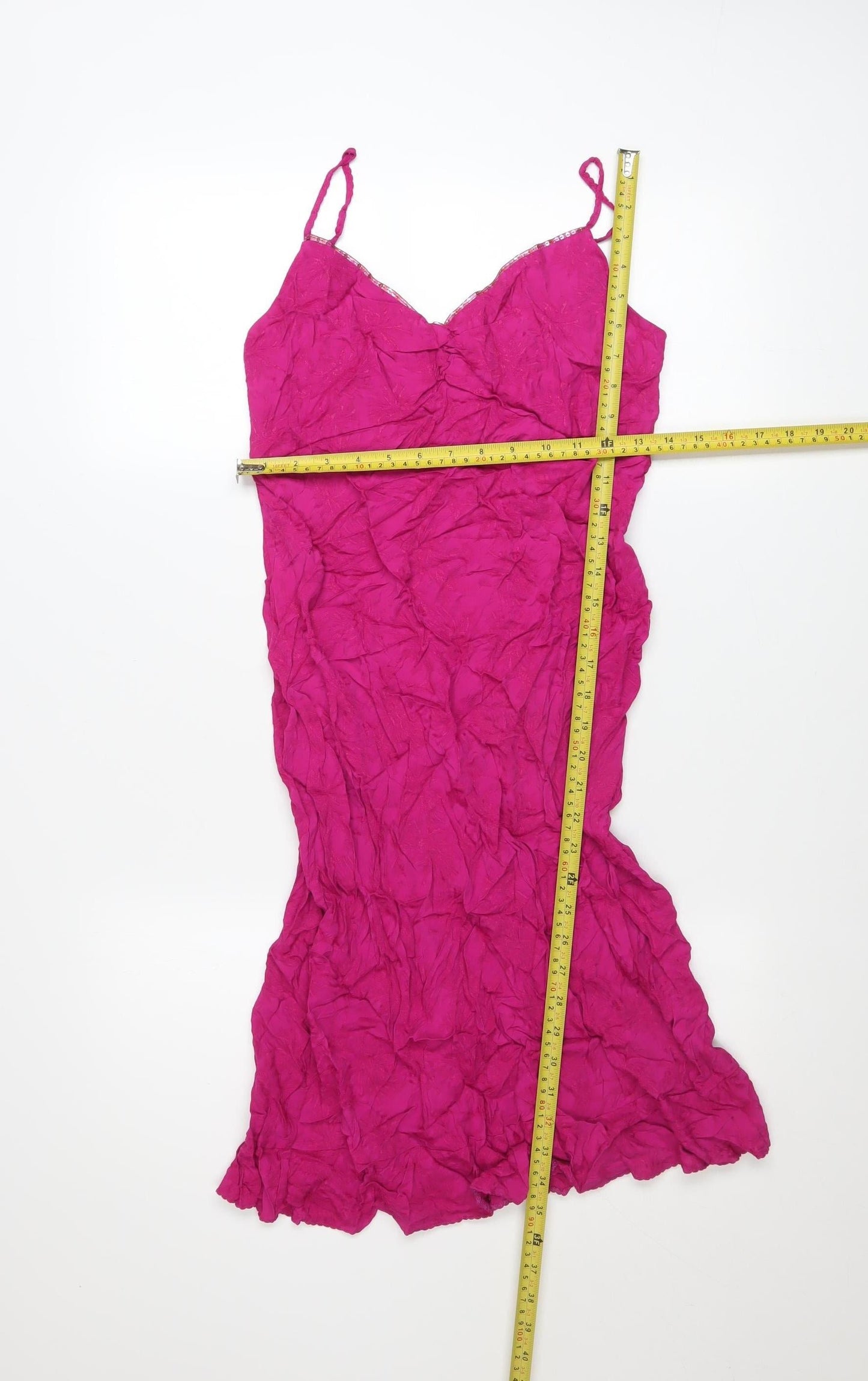 Marks and Spencer Women’s Pink Viscose Slip Dress Size 10