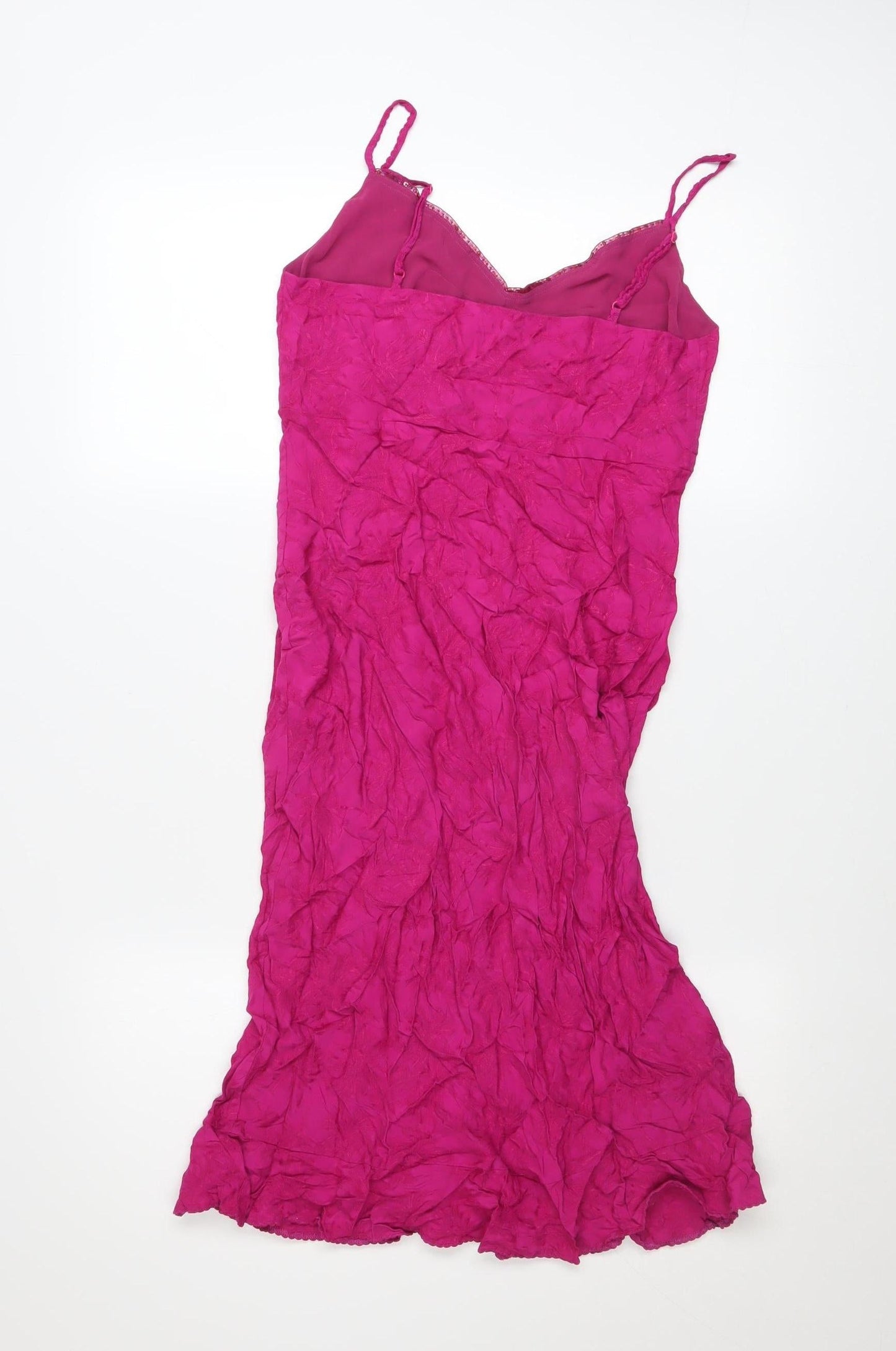 Marks and Spencer Women’s Pink Viscose Slip Dress Size 10