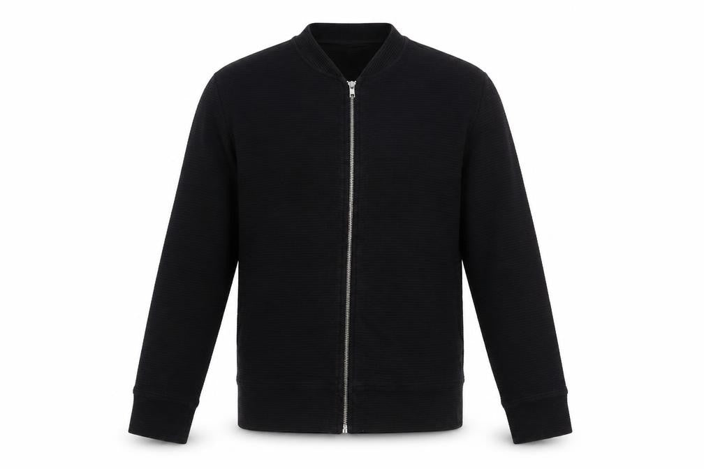 Next Men's Black Medium Basic Jacket 100% Cotton Zip Up Casual Bomber