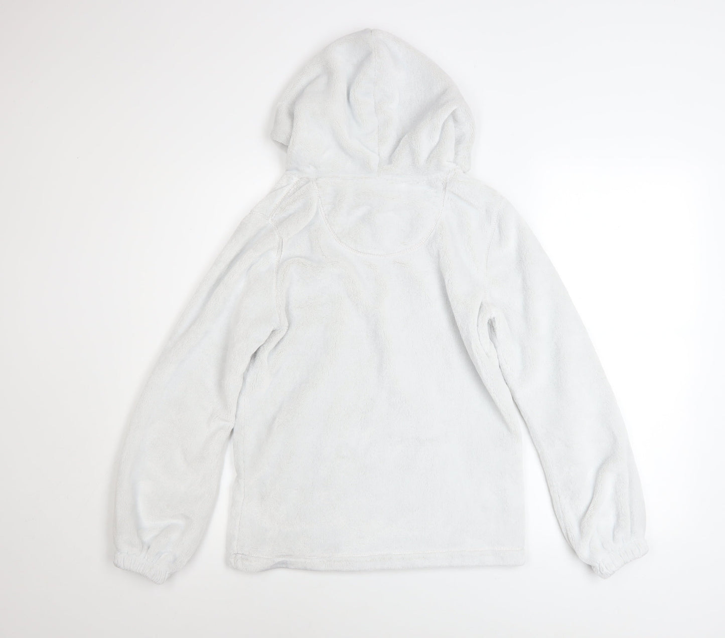 FatFace Girls White Fleece Pullover Hoodie 12-13 Years Hooded Jumper