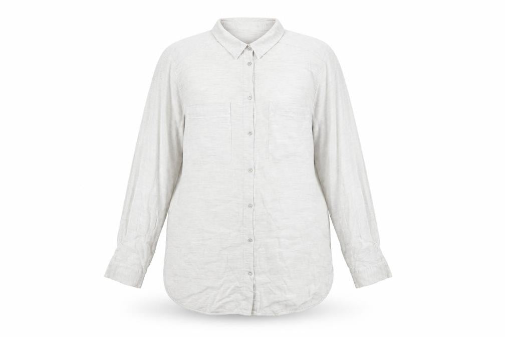 Mint Velvet Women's White Long Sleeve Button-Up Shirt Size 16