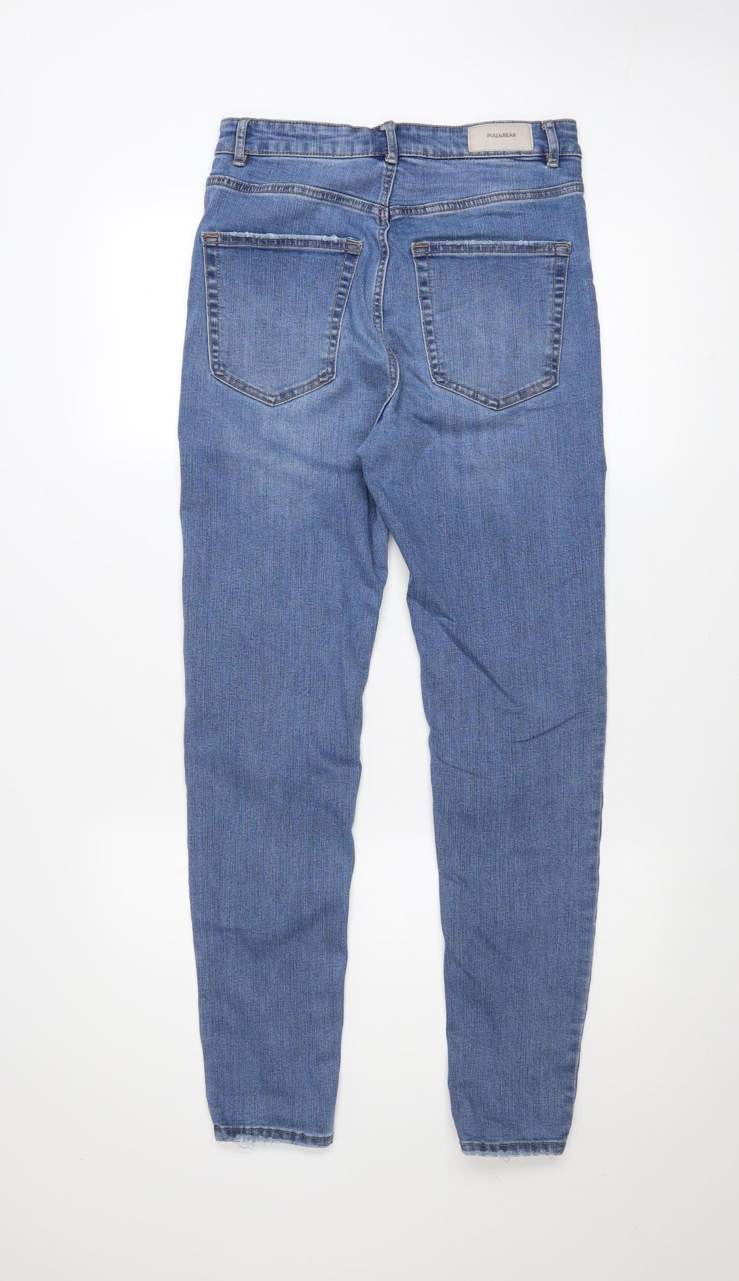 Pull&Bear Women Blue Size 10 Skinny High Rise Stretch Jeans