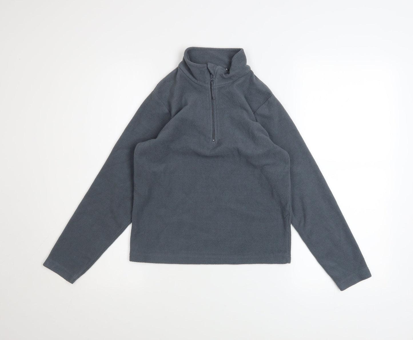 Mountain Warehouse Boys Grey Fleece 9-10 Years Half Zip Sweatshirt