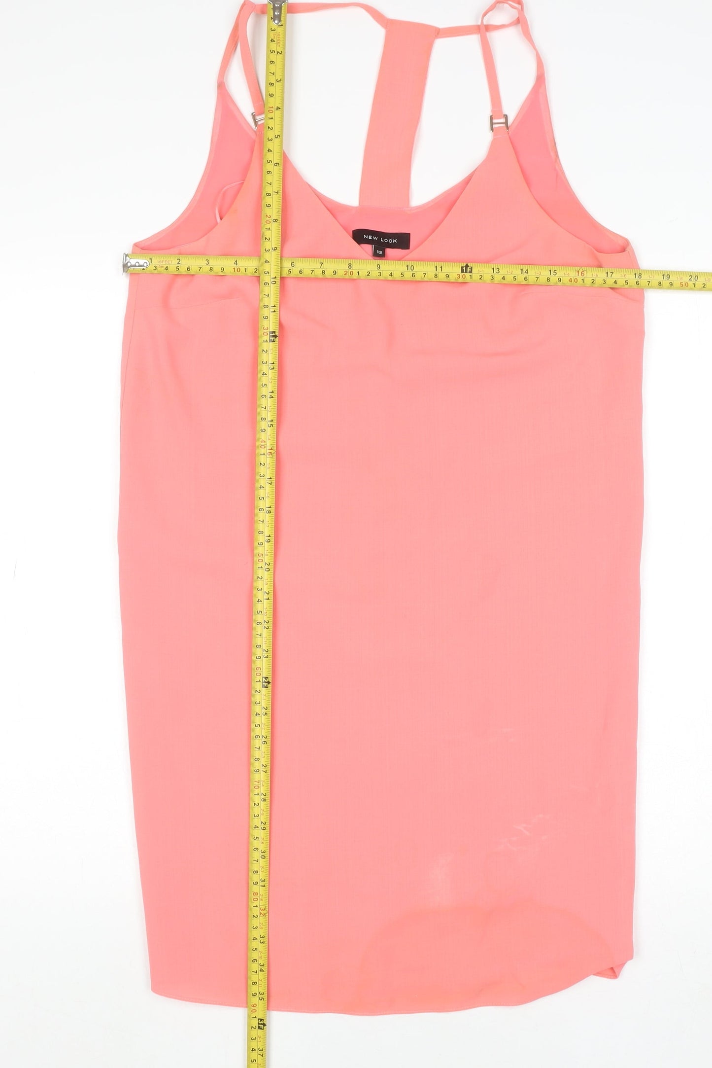 New Look Women’s Pink V-Neck Camisole Top Size 12