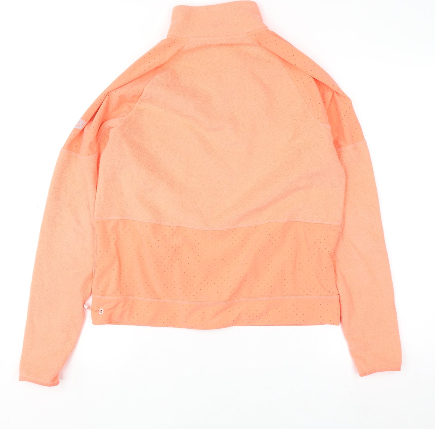 Nike Women’s Orange Dri-Fit 1/2 Zip Sweatshirt Size S Fleece Lightweight