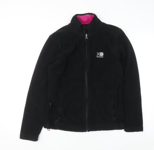 Karrimor Women's Black Full Zip Fleece Sweatshirt Size 10