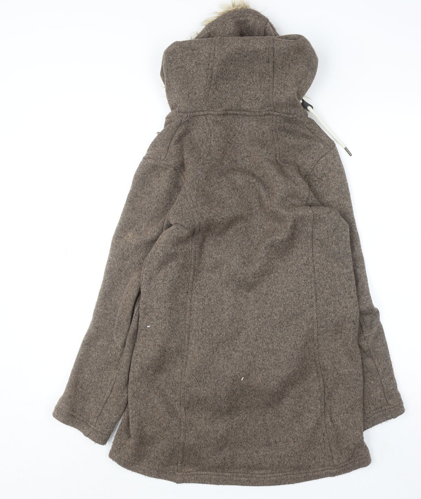 Craghoppers Women’s Brown Faux Fur Hooded Parka Coat Size 8