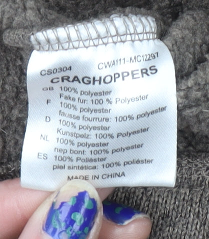 Craghoppers Women’s Brown Faux Fur Hooded Parka Coat Size 8