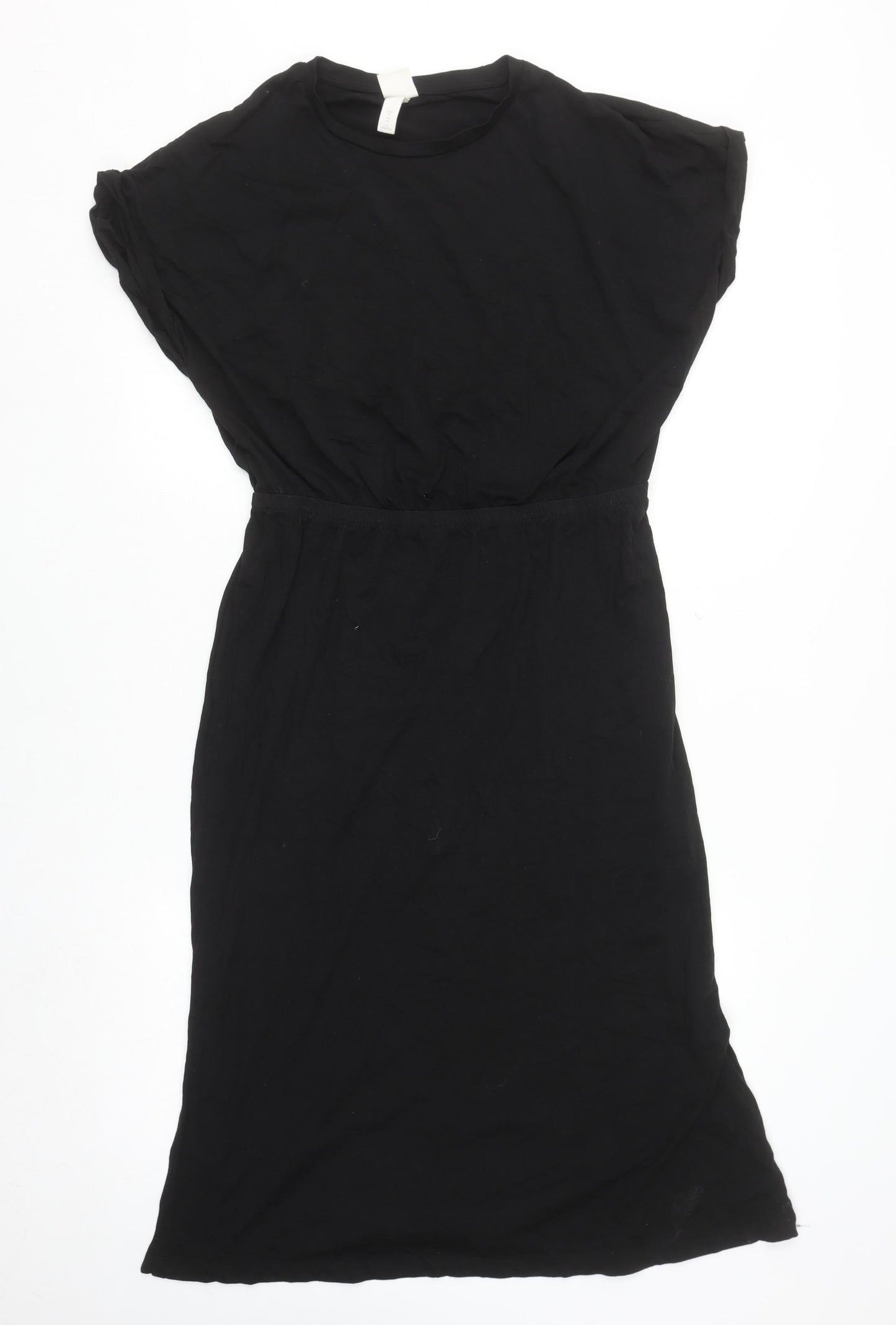 H&M Women’s Black Knee Length T-Shirt Dress Medium