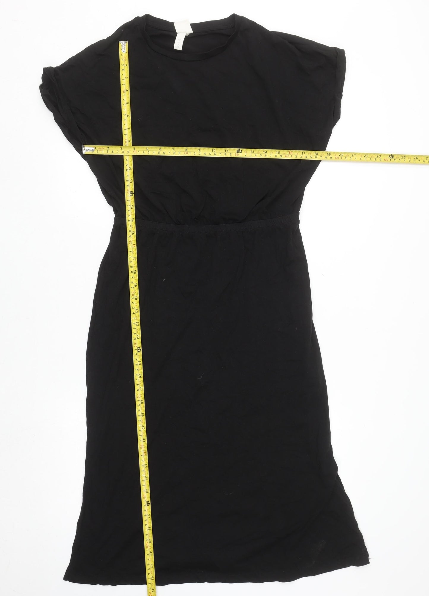 H&M Women’s Black Knee Length T-Shirt Dress Medium