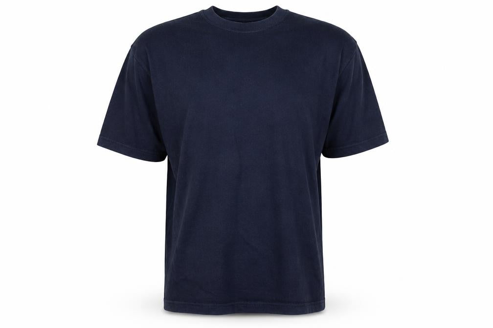 The Real McCarthy Men's Blue Cotton Crew Neck T-Shirt Size L