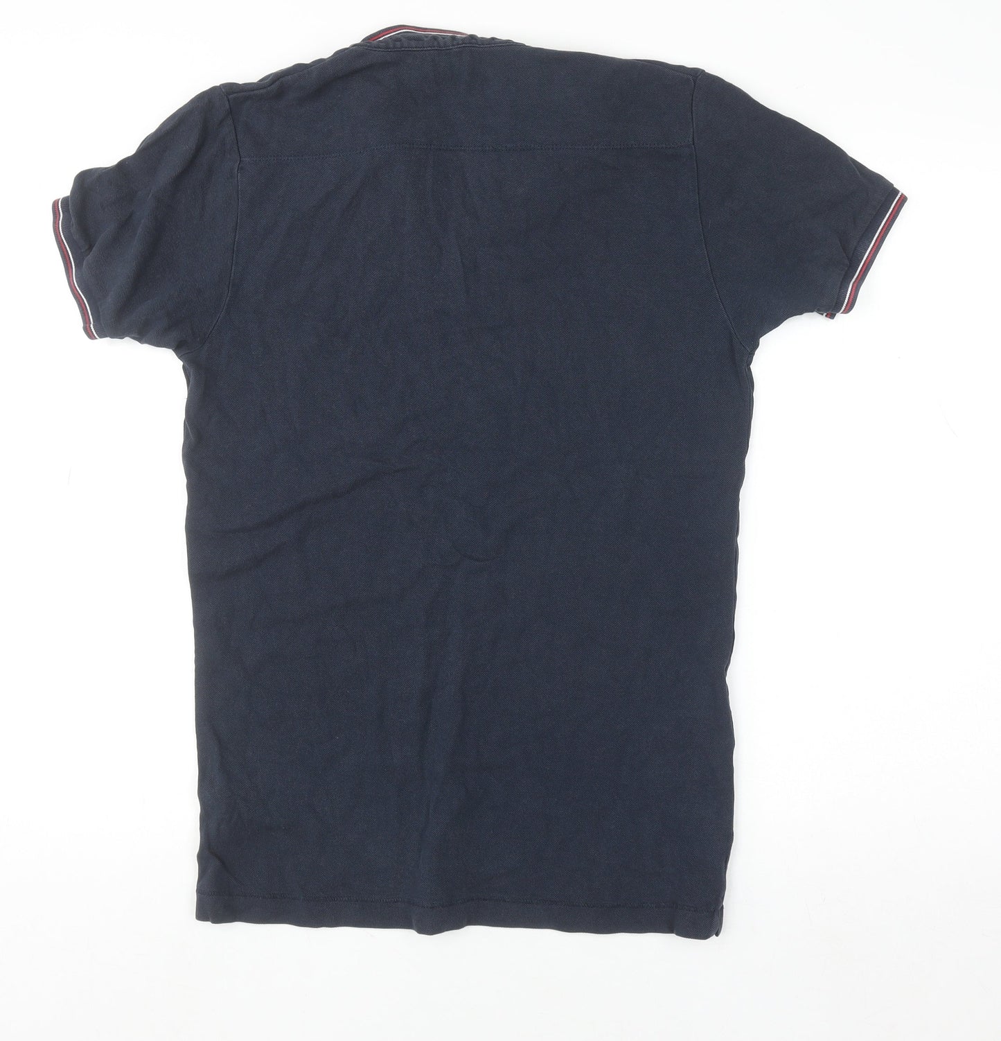 French Connection Men’s Blue Cotton Polo Shirt Medium