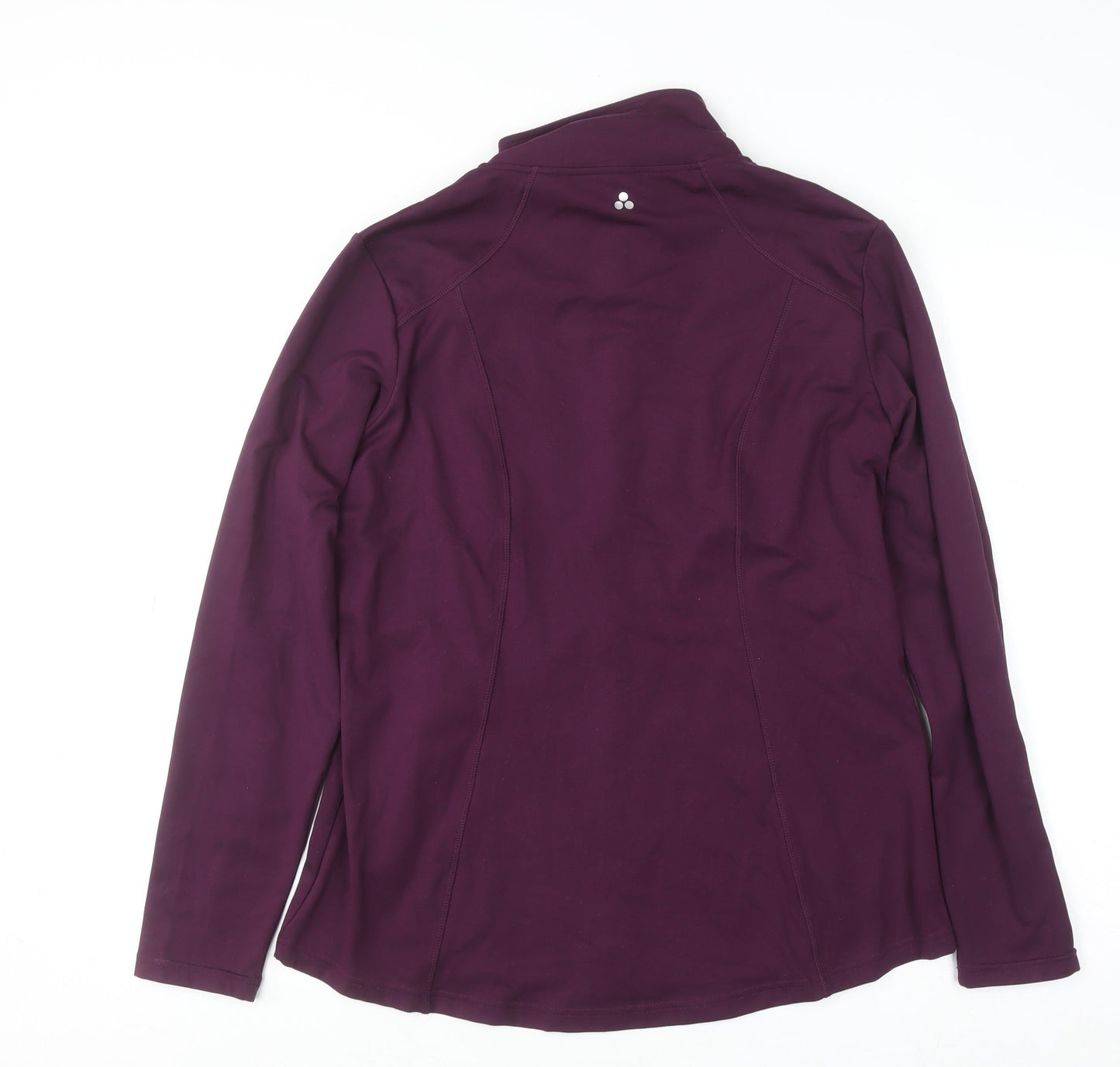 Dunnes Stores Womens Purple Size 16 Track Jacket Full Zip Lightweight Activewear