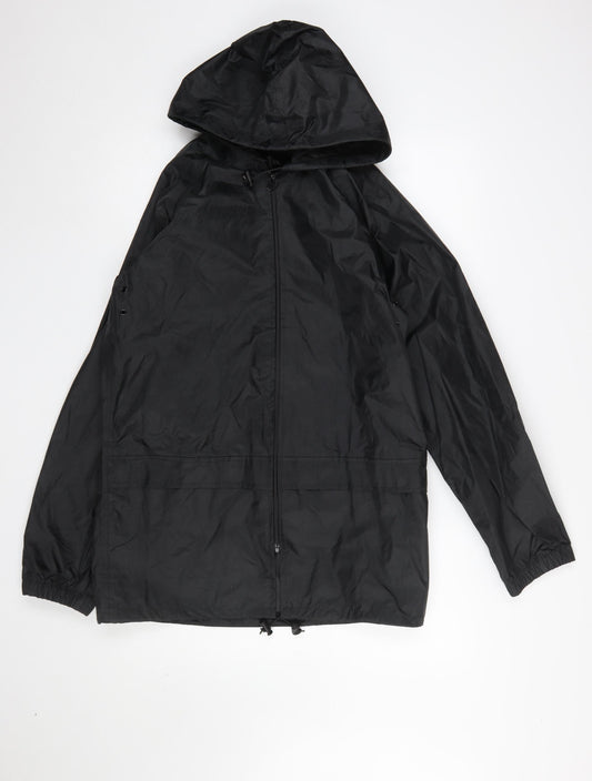 Regatta Men’s Black S Lightweight Hooded Windbreaker Jacket