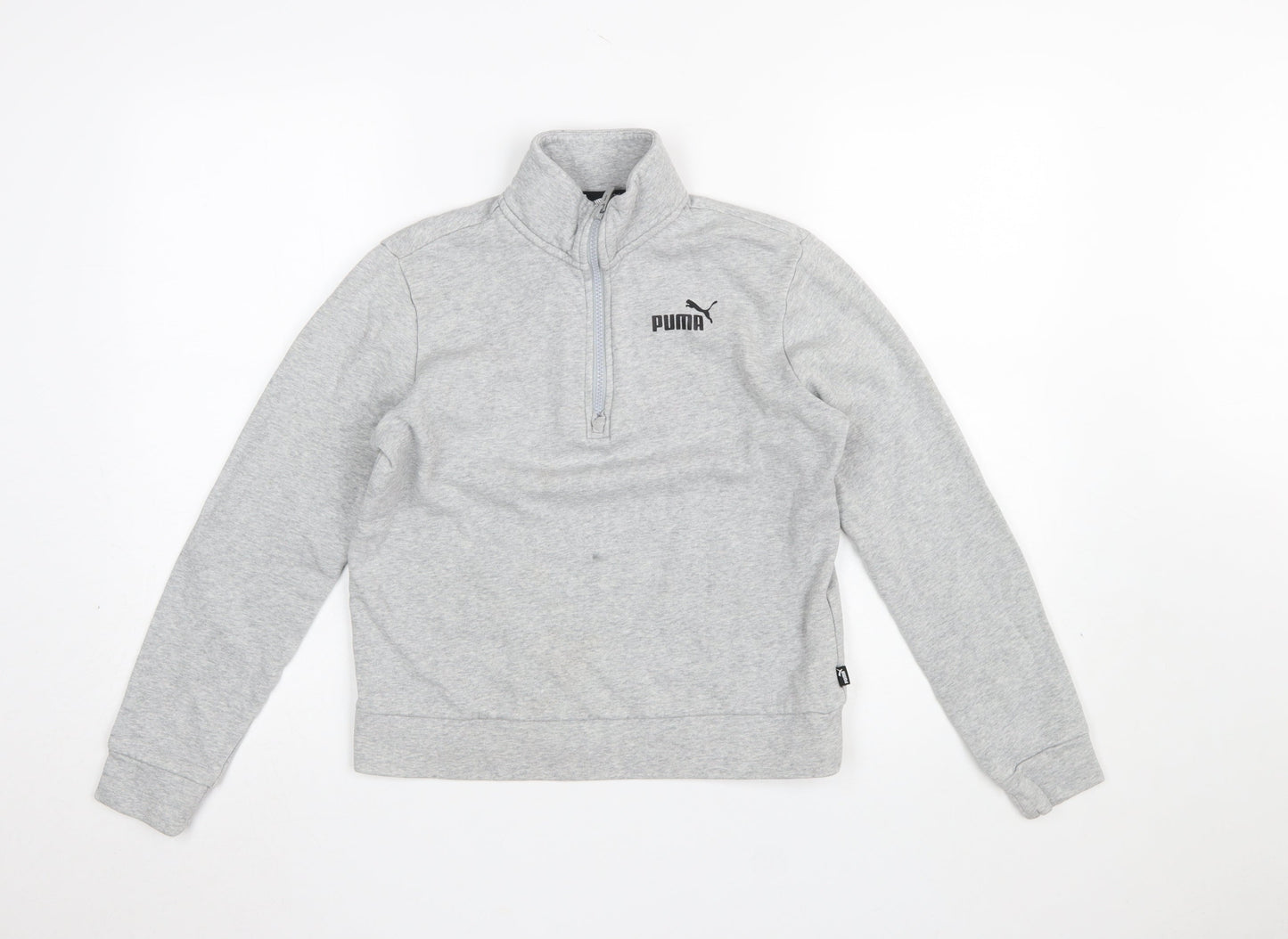 Puma Women's Grey 1/2 Zip Pullover Sweatshirt XS