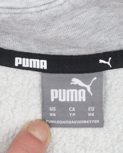 Puma Women's Grey 1/2 Zip Pullover Sweatshirt XS