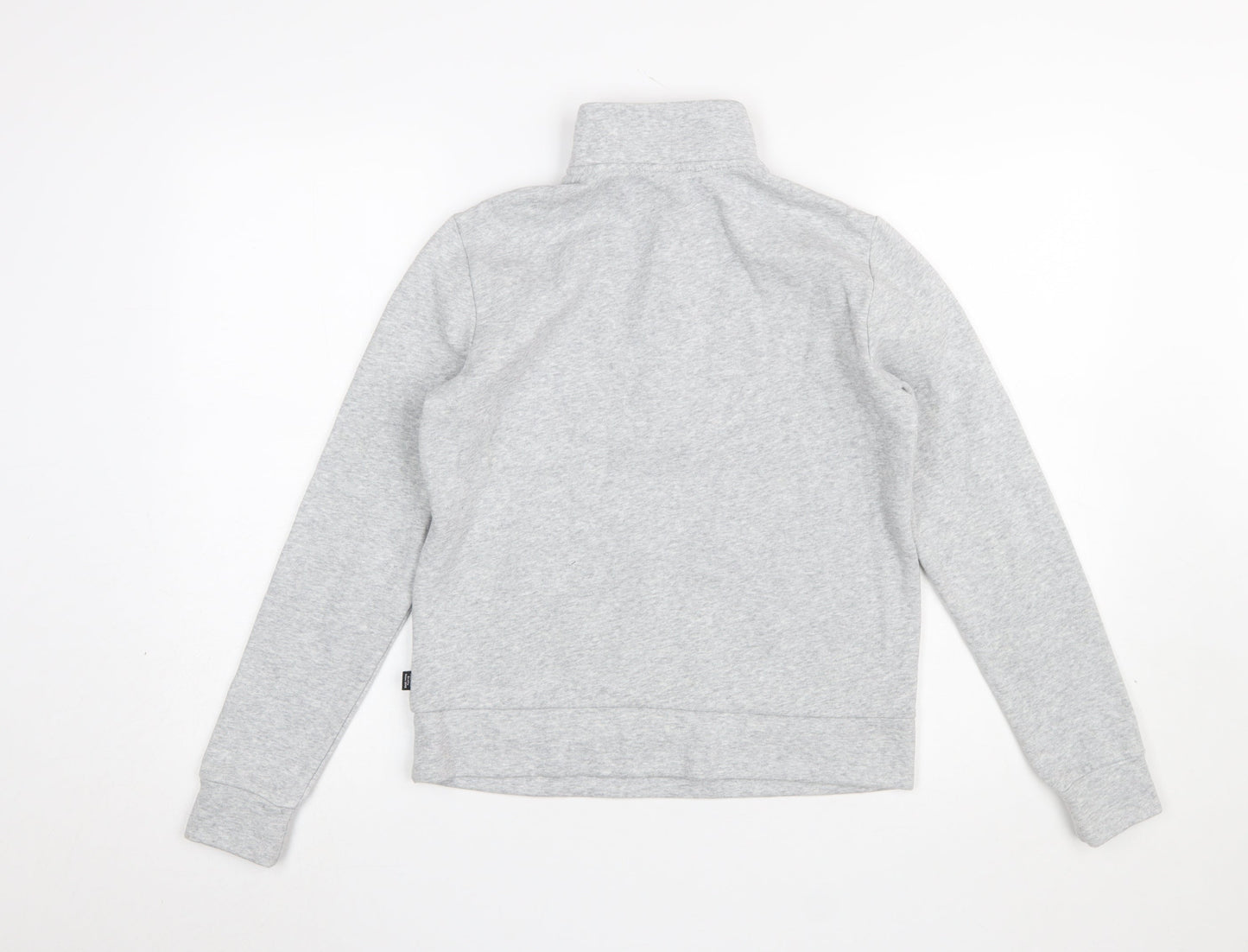 Puma Womens Grey 1/2 Zip Sweatshirt XS Classic Athletic Style