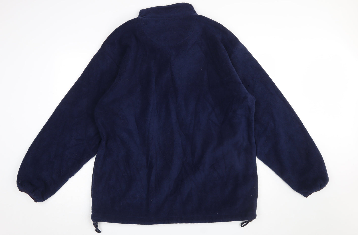 GTC Men's Blue Fleece 1/2 Zip Pullover Sweatshirt L