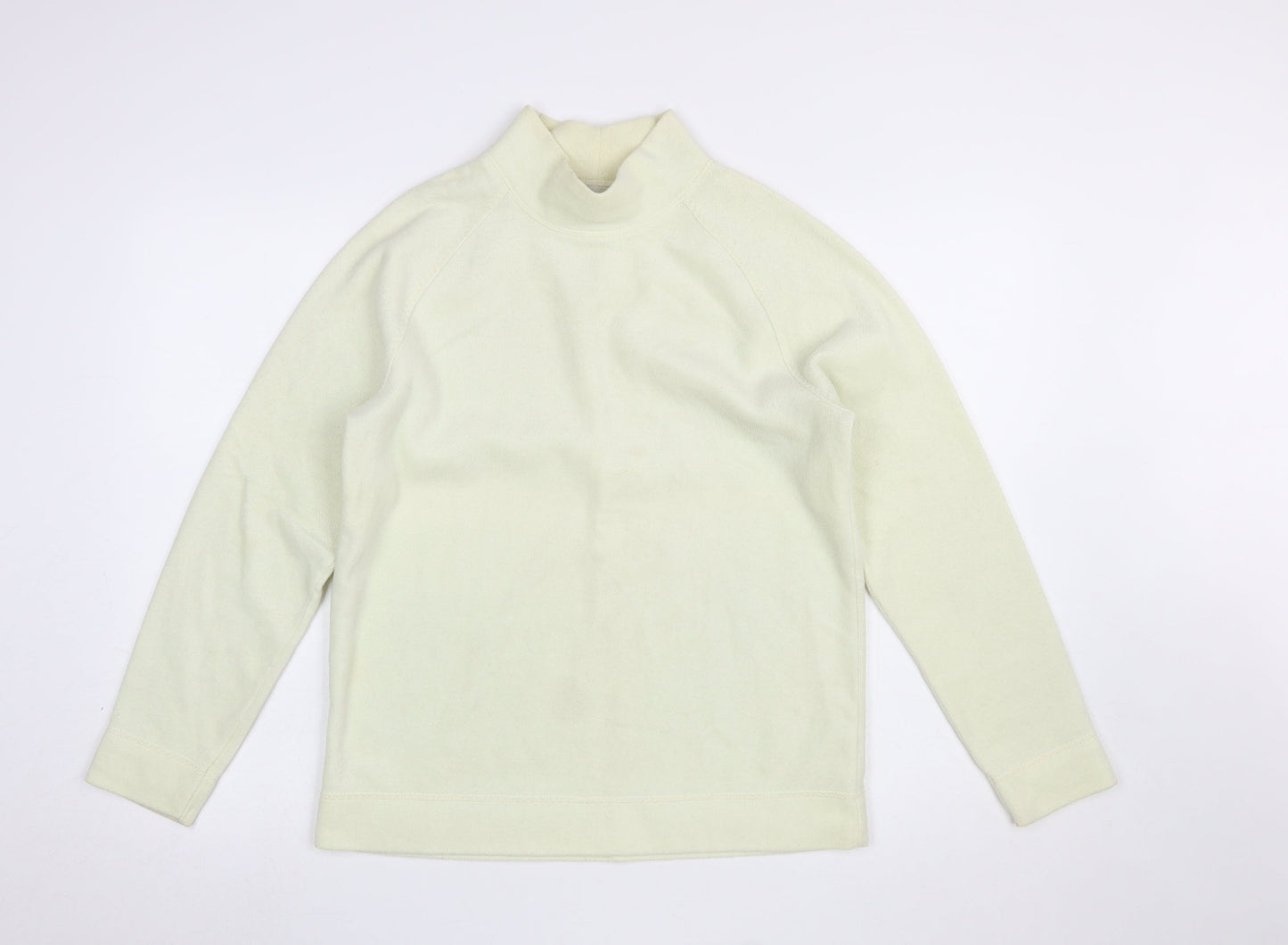 BHS Women’s Beige Mock Neck Long Sleeve Pullover Sweatshirt Size 12