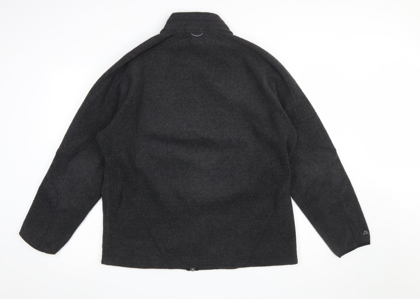 TOG24 Men's Black Fleece Full Zip Jacket Size L Regular Fit