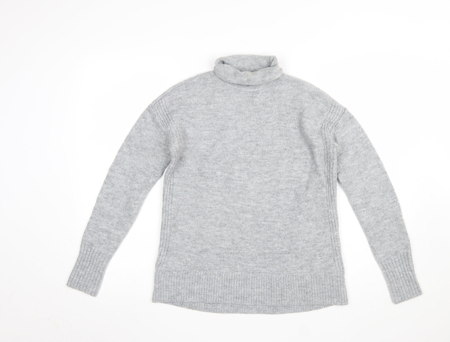 GAP Women's Grey Roll Neck Knit Jumper Size S