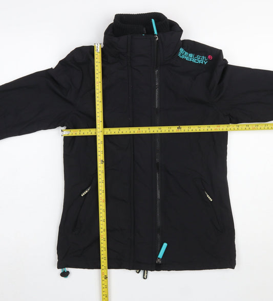 Superdry Men's Black Small Windbreaker Jacket Lightweight Outdoor