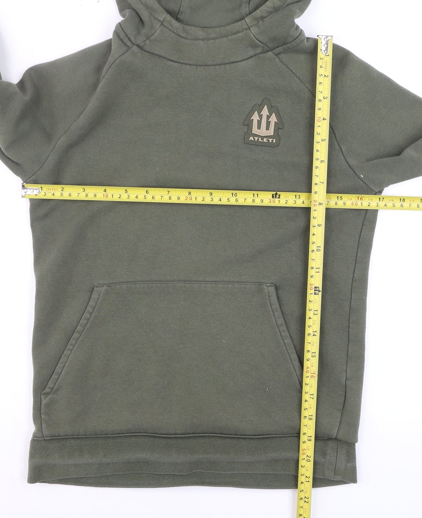 Nike Teens Green Pullover Hoodie M Sports Fleece Sweatshirt