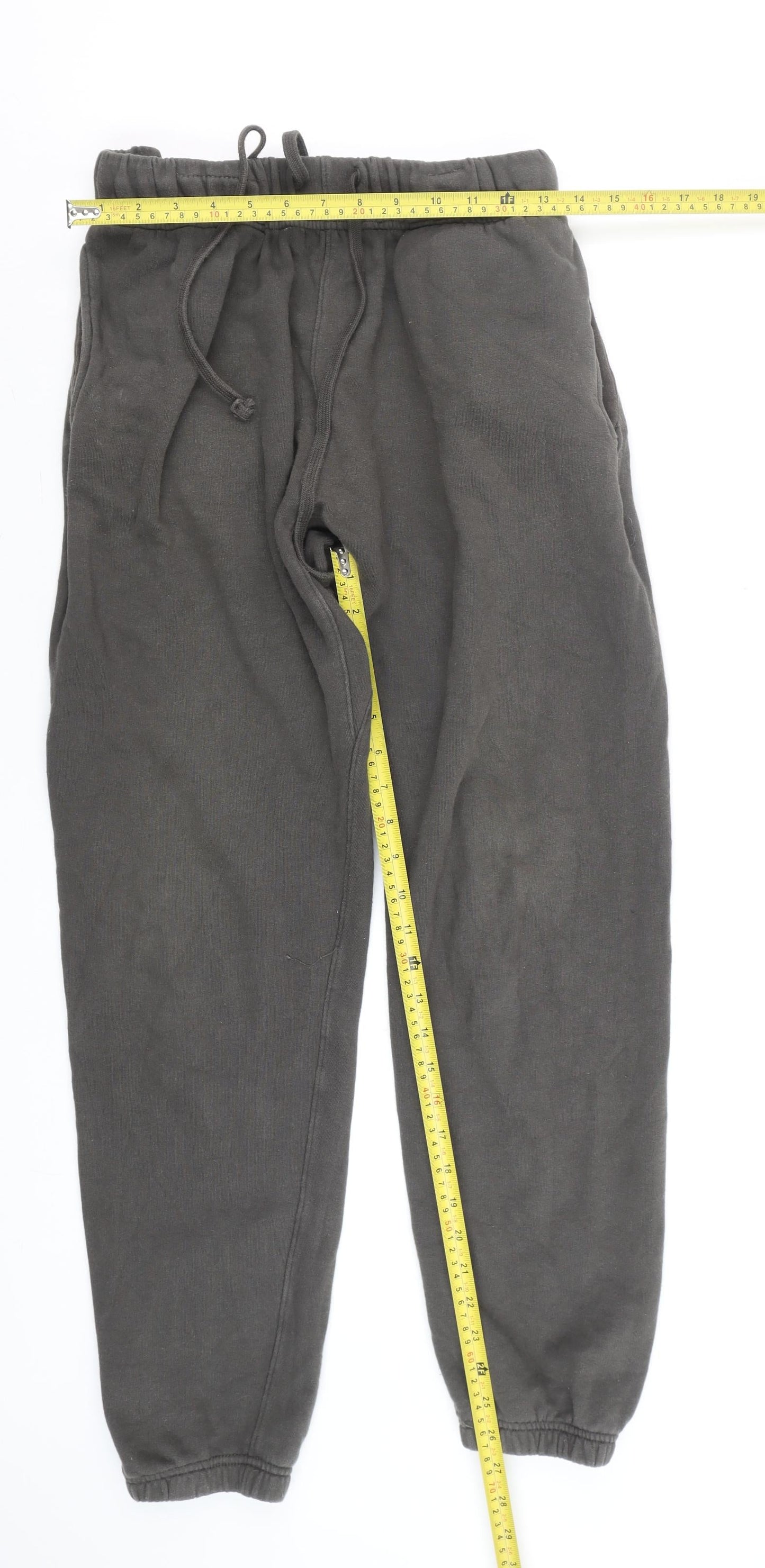 mnml Men's Black Jogger Sweatpants M 100% Cotton Drawstring Cuffed