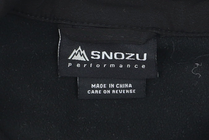 Snozu Womens Black Soft Shell Jacket M (10/12) Full Zip Outdoor