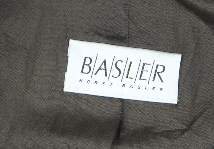 Basler Men’s Brown Quilted Check Waistcoat Size 40 Regular