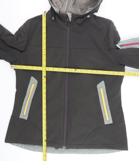 Eddie Bauer Men’s Black L Softshell Hooded Outdoor Jacket