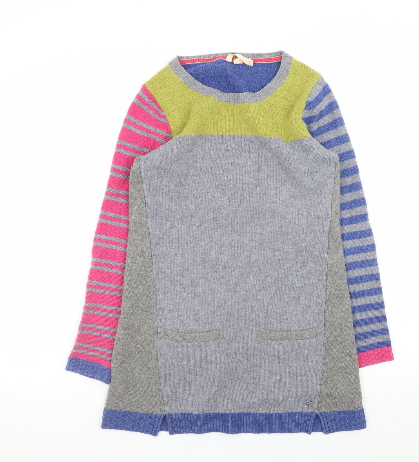 White Stuff Women’s Multicoloured Wool Jumper Dress Size 12