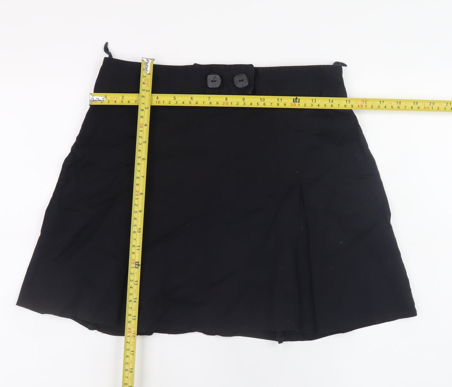 Cache Cache Women's Black Size 10 A-Line Short Skirt