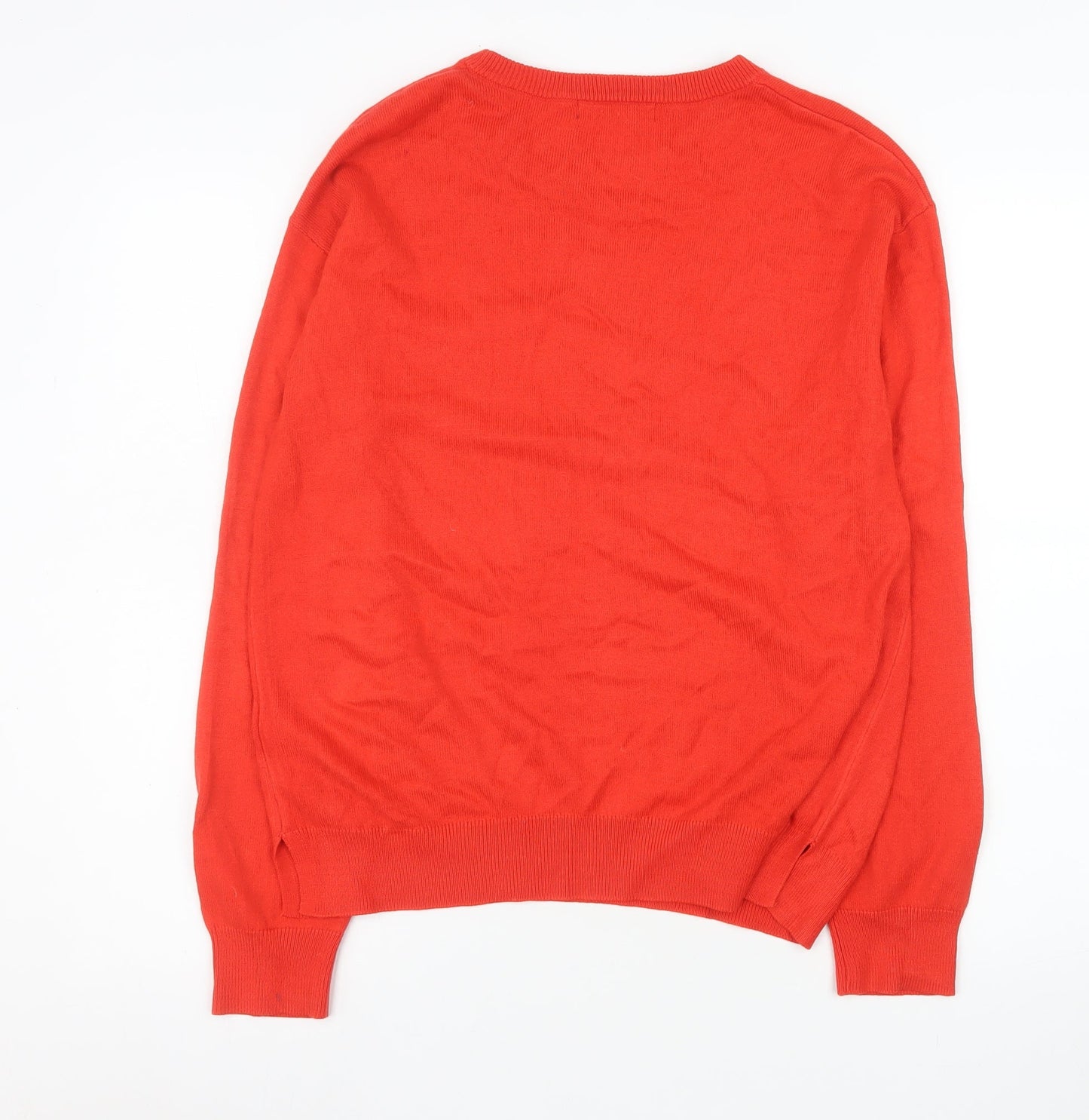 Marks and Spencer Women's Red Star Knit Jumper Size 12