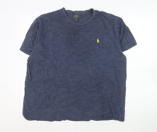Ralph Lauren Men's Blue XL Crew Neck Cotton T-Shirt