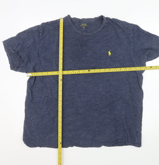 Ralph Lauren Men's Blue XL Crew Neck Cotton T-Shirt