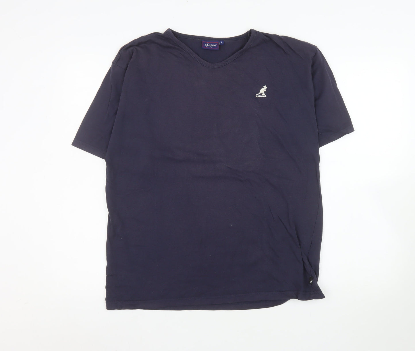 Kangol Men's Blue Short Sleeve Crew Neck T-Shirt Size L