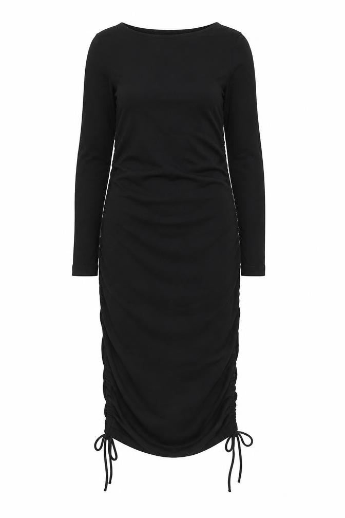 H&M Mama Women’s Black Bodycon Midi Maternity Dress Size 8