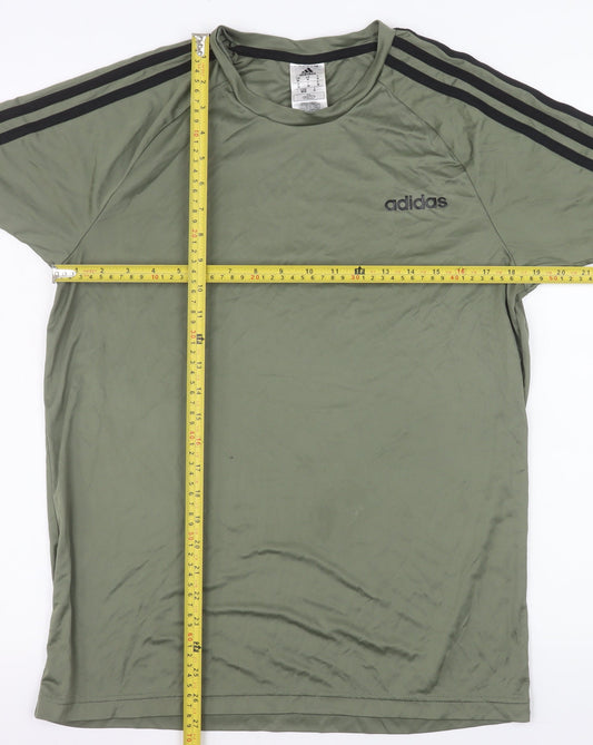 Adidas Men’s Green Aeroready Short Sleeve Sports T-Shirt Size M