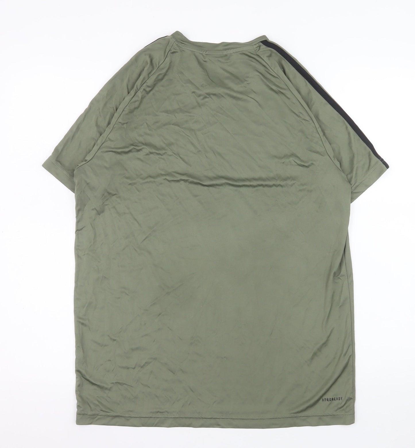 Adidas Men’s Green Aeroready Short Sleeve Sports T-Shirt Size M