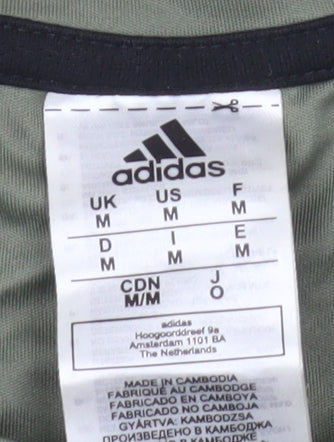 Adidas Men’s Green Aeroready Short Sleeve Sports T-Shirt Size M
