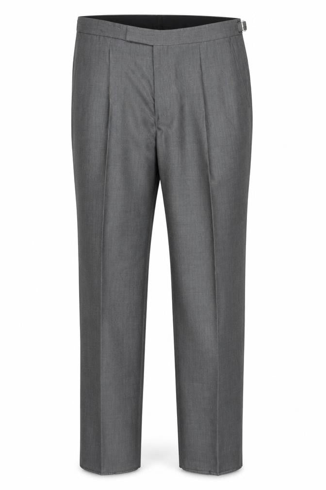 Torre Cerimonia Men's Grey 36L Formal Dress Trousers Wool Mohair Blend