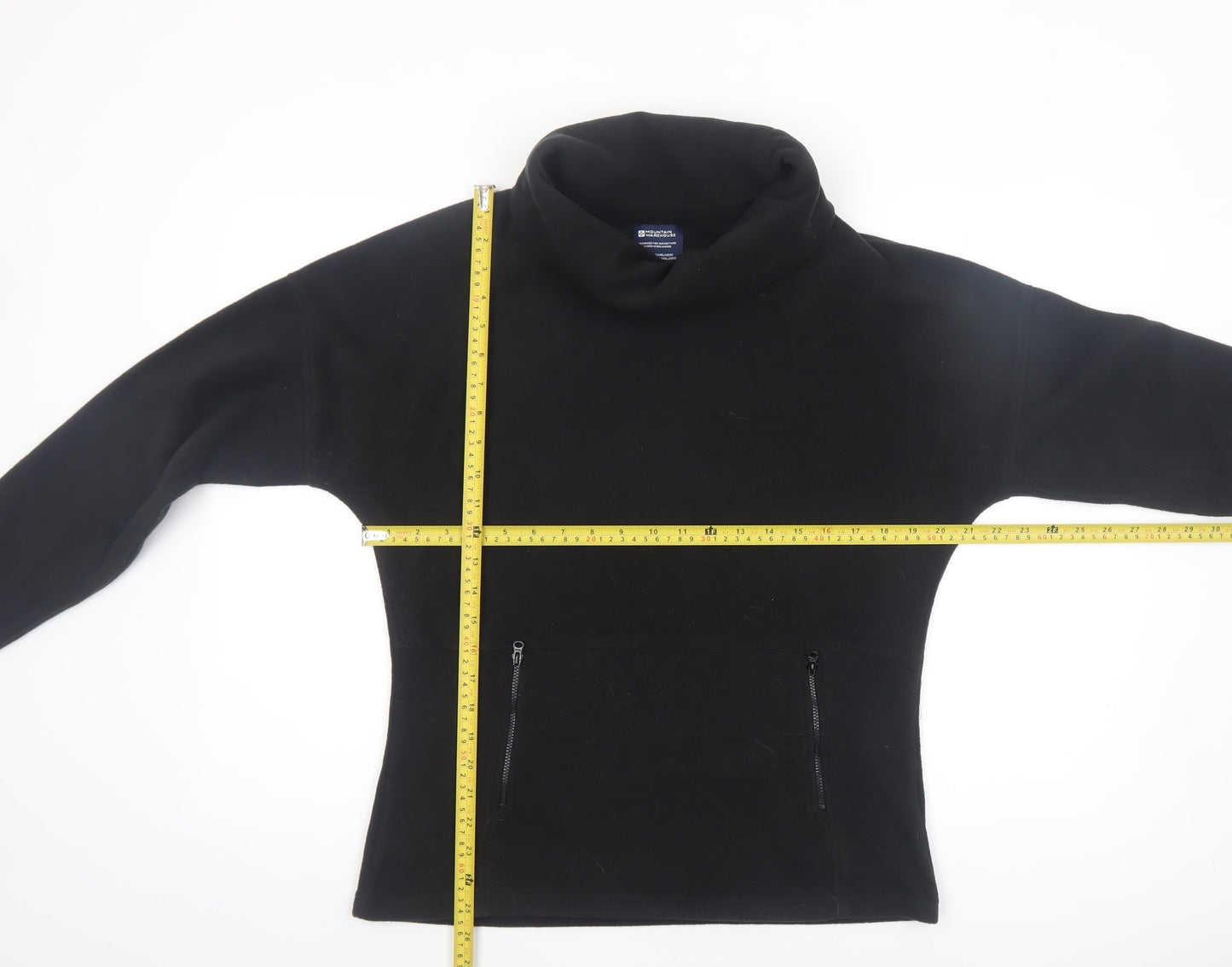Mountain Warehouse Women Black Fleece Pullover Sweatshirt UK 12